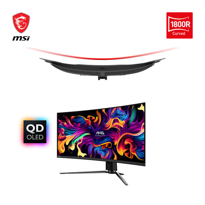 MSI MAG 341CQPDE QD-OLED computer monitor 86.4 cm (34") 3440 x 1440 pixels UltraWide Quad HD Black