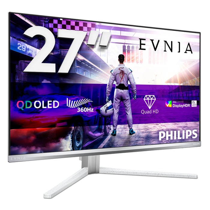 Philips Evnia 8000 27M2N8500/00 computer monitor 67.3 cm (26.5") 2560 x 1440 pixels Quad HD QD-OLED White